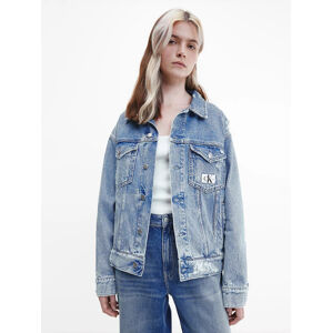 Calvin Klein dámská modrá džínová bunda - L (1A4)